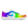"Rainbow" Jordan 1 Golf Shoes by Stadium Custom Kicks