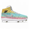 "Rainbow Trout" Jordan 1 Retro Cleats by Stadium Custom Kicks