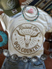 Raised On 90's Country Steer Skull Graphic Tee by Wild Junkie