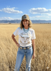 Raised On 90's Country Steer Skull Graphic Tee by Wild Junkie
