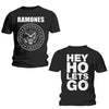 Ramones Hey Ho (Front & Back) [T-Shirt] by Rock Band Apparel