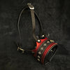The "Balteus" leather muzzle RED by Bestia Dog Gear