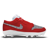 "Red Cement" Jordan 1 Retro Cleats by Stadium Custom Kicks