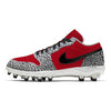 “Red Cement” Jordan 1 TD Cleats by Stadium Custom Kicks