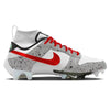 "Red Cement" Nike Vapor Edge Dunk Cleats by Stadium Custom Kicks