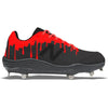 "Red Drip" New Balance 3000v5 Cleats by Stadium Custom Kicks