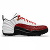 "Red Elephant" Jordan 12 Retro Golf Shoes by Stadium Custom Kicks
