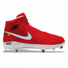 "Red Force OW" Jordan 1 Retro Cleats by Stadium Custom Kicks