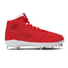 "Red Glitter" Jordan 1 Retro Cleats by Stadium Custom Kicks