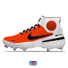 "Bright Red" Nike Alpha Huarache Elite 3 Mid Cleats