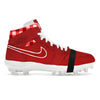 "Red Lobster" Jordan 1 TD Cleats by Stadium Custom Kicks