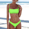 Red Micro Bikini Set Women Swimming Suit Padded Bra Bikini Two-Piece Swimwear Thong Bathing Suit Swimsuit Women's Ribbed Scoop Neck Bikini Thong Bathing Suit Two Piece Swimsuit by Stevvex