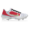 "Red Orbit" Nike Alpha Huarache Elite 3 Low Cleats by Stadium Custom Kicks