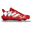 "Red Ranger" Adidas Adizero Afterburner 8 Cleats by Stadium Custom Kicks