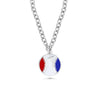 Softball Dangle Cross Necklace