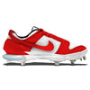 "Red & White Dunk" Nike Force Zoom Trout 7 Pro Cleats by Stadium Custom Kicks