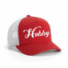 Embroidered Hubby Trucker Hat – Classic Mesh Cap for Wedding or Anniversary by Adorb Custom Tees