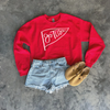Go Team Pennant Crewneck Sweatshirt | Game Day Spirit Wear by Hey Jude Graphic Tees