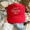 Tequila & Country Music Trucker Hat by Hey Jude Graphic Tees