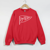 Go Team Pennant Crewneck Sweatshirt | Game Day Spirit Wear by Hey Jude Graphic Tees