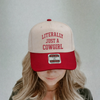 Literally Just a Cowgirl Canvas Trucker Hat | Western Cowgirl Graphic Otto Cap by Hey Jude Graphic Tees