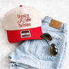 Houston I Am The Problem Trucker Hat | Two-Tone Vintage Canvas Baseball Cap by Hey Jude Graphic Tees