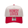 Howdy Lover Red & Canvas Trucker Hat – Western Valentine Snapback Cap by Hey Jude Graphic Tees
