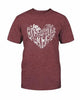 Love Heart T-Shirt by T-Shirt Crazed
