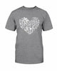 Love Heart T-Shirt by T-Shirt Crazed
