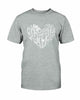 Love Heart T-Shirt by T-Shirt Crazed