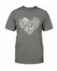 Love Heart T-Shirt by T-Shirt Crazed