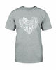 Love Heart T-Shirt by T-Shirt Crazed