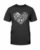 Love Heart T-Shirt by T-Shirt Crazed