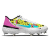 "Retro ‘90s Teal" Nike Alpha Huarache Elite 3 Low Cleats by Stadium Custom Kicks