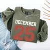 Retro Christmas DECEMBER 25 Sweatshirt Festive Holiday Sweater by Adorb Custom Tees