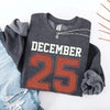Retro Christmas DECEMBER 25 Sweatshirt Festive Holiday Sweater by Adorb Custom Tees