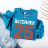 Retro Christmas DECEMBER 25 Sweatshirt Festive Holiday Sweater by Adorb Custom Tees