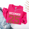 Retro Christmas DECEMBER 25 Sweatshirt Festive Holiday Sweater by Adorb Custom Tees