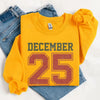 Retro Christmas DECEMBER 25 Sweatshirt Festive Holiday Sweater by Adorb Custom Tees