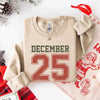 Retro Christmas DECEMBER 25 Sweatshirt Festive Holiday Sweater by Adorb Custom Tees