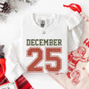 Retro Christmas DECEMBER 25 Sweatshirt Festive Holiday Sweater by Adorb Custom Tees