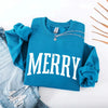 Retro Merry Christmas Sweatshirt Festive Women’s Holiday Sweater by Adorb Custom Tees