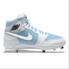 "Reverse Carolina Blue" Jordan 1 Retro Cleats by Stadium Custom Kicks