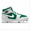 "Reverse Pine" Jordan 1 Retro Cleats by Stadium Custom Kicks