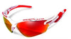 SH+ Sunglasses RG 5000 WX (smaller lens) White/Red by SH+ (SH Plus) Sunglasses