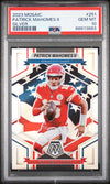 Graded 2023 Panini Mosaic Patrick Mahomes II #251 Silver Football Card PSA 10 Gem Mint