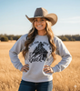 Rock Em Knock Em Graphic Sweatshirt by Wild Junkie