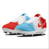 "Rocket Pop" Jordan 1 Retro Cleats by Stadium Custom Kicks