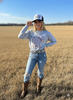 Star Spangled Boots Graphic Sweatshirt by Wild Junkie