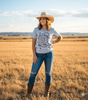 Star Spangled Boots Graphic Tee by Wild Junkie